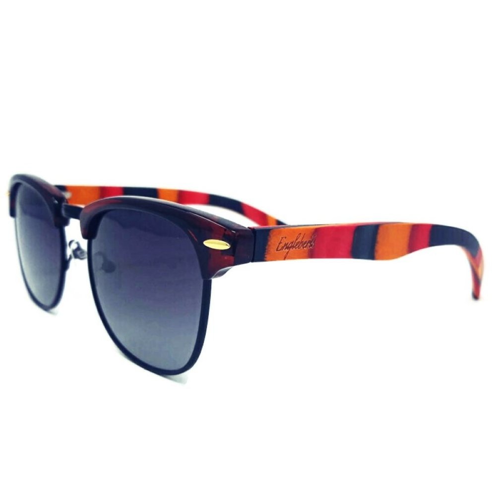 Coral Multi-Colored Skateboard Wood, Gradient Lenses